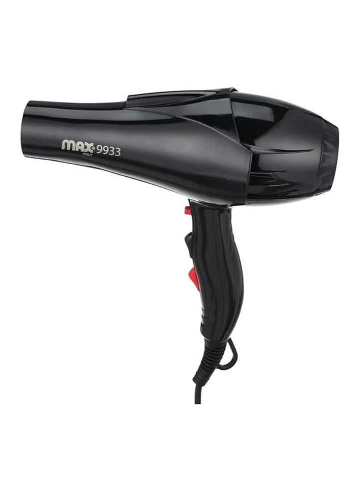 Max 9933 Professional Hair Dryer 3000W Black - Ultra Powerful – Fielgarage